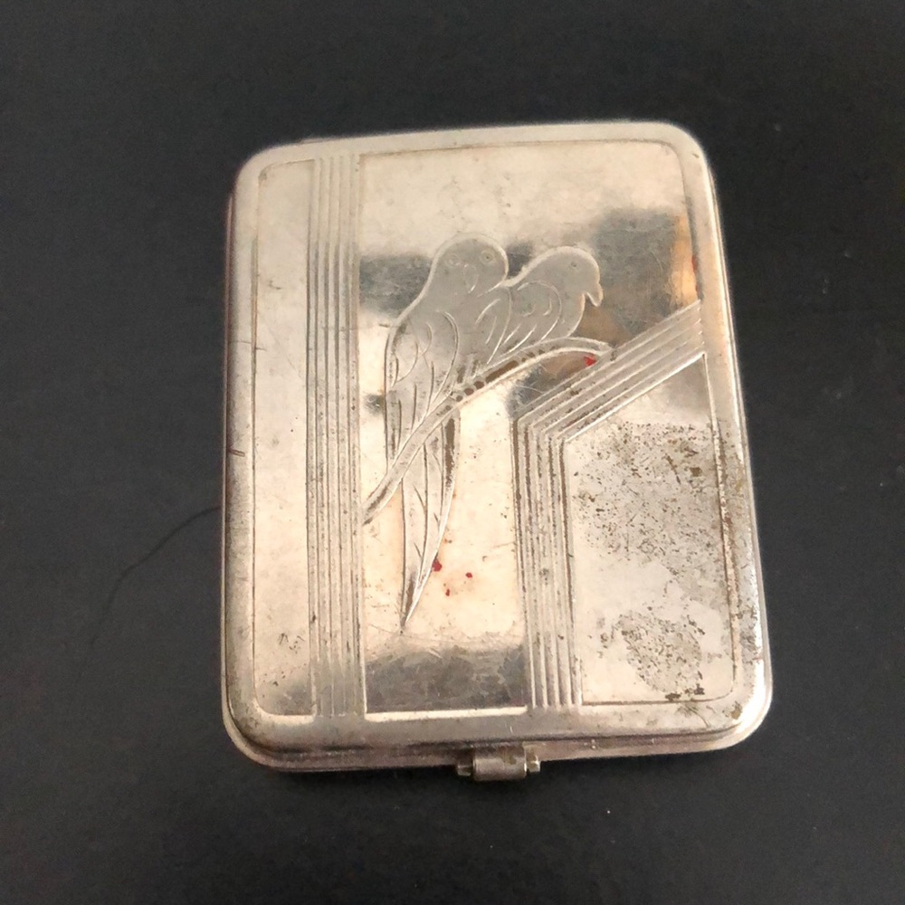 1930's Langlois double Powder & Mirror Compact